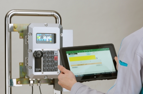 Wi-Fiでタブレットでデータ確認が可能イメージ